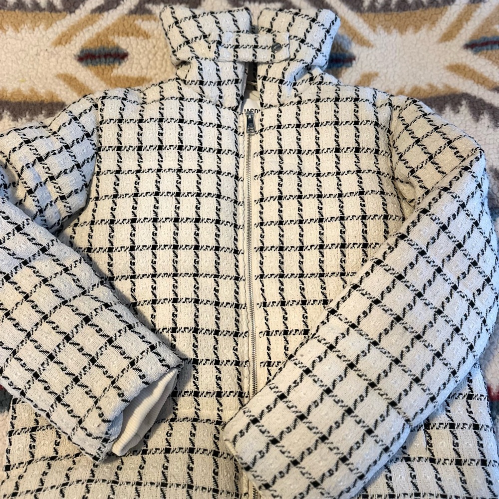 Jason Wu Women's Checkered puffer coat - Picture 3 of 11